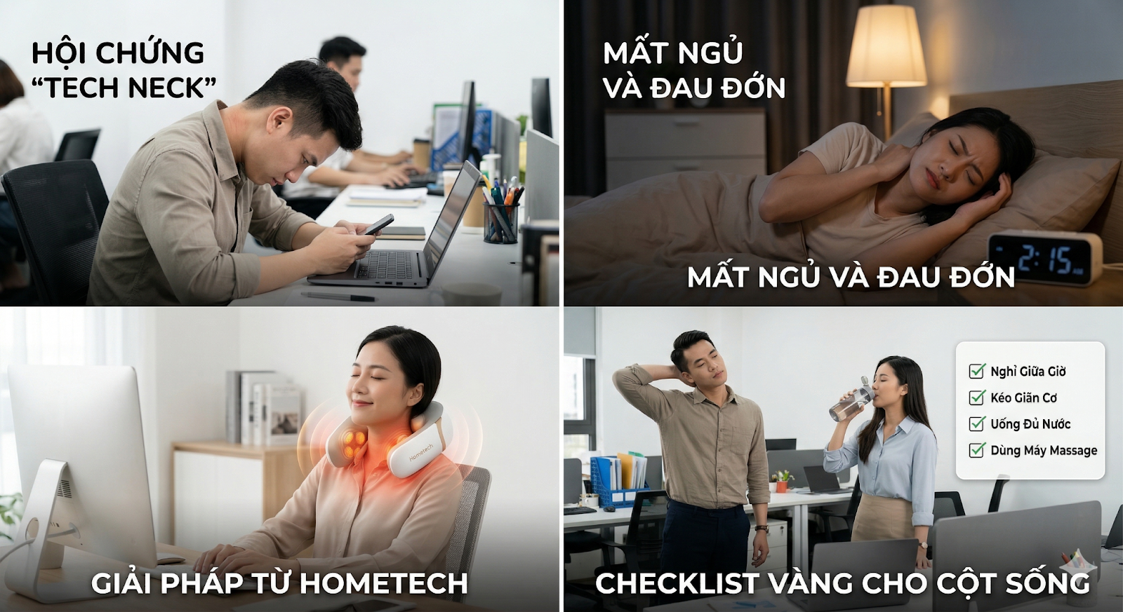 Đau cổ vai gáy ở dân văn phòng
