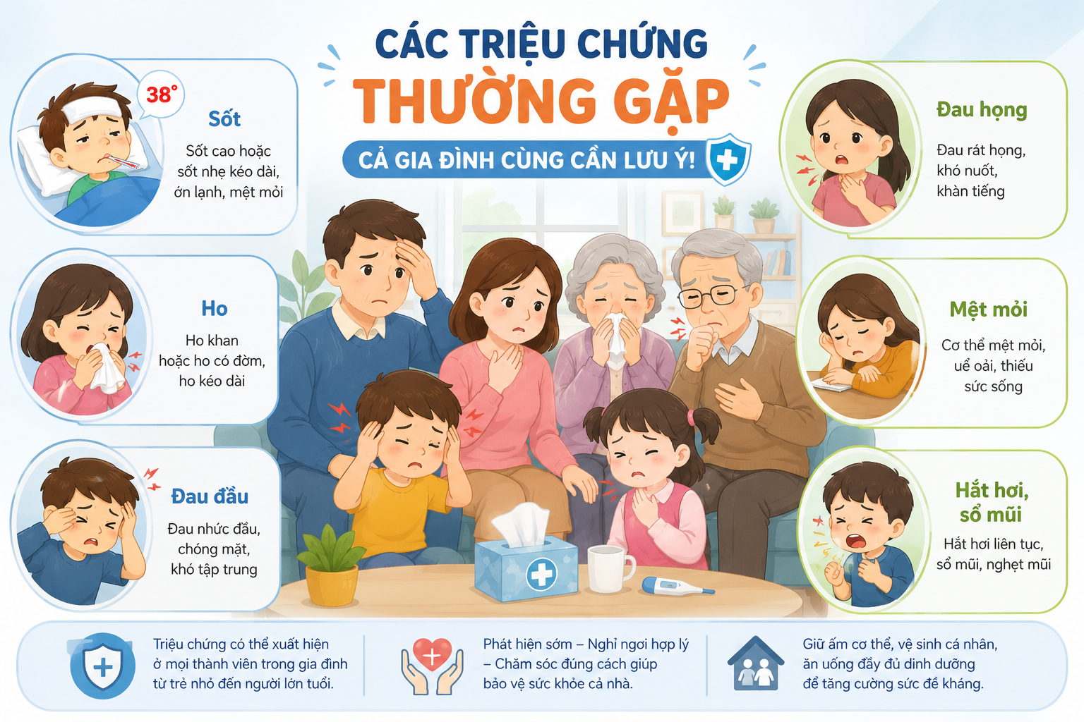 Cúm mùa hè: Cách chăm sóc và bảo vệ cả gia đình